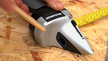 Maximum Drywall Axe - Combo measuring tape and retractable blade drywall cutter