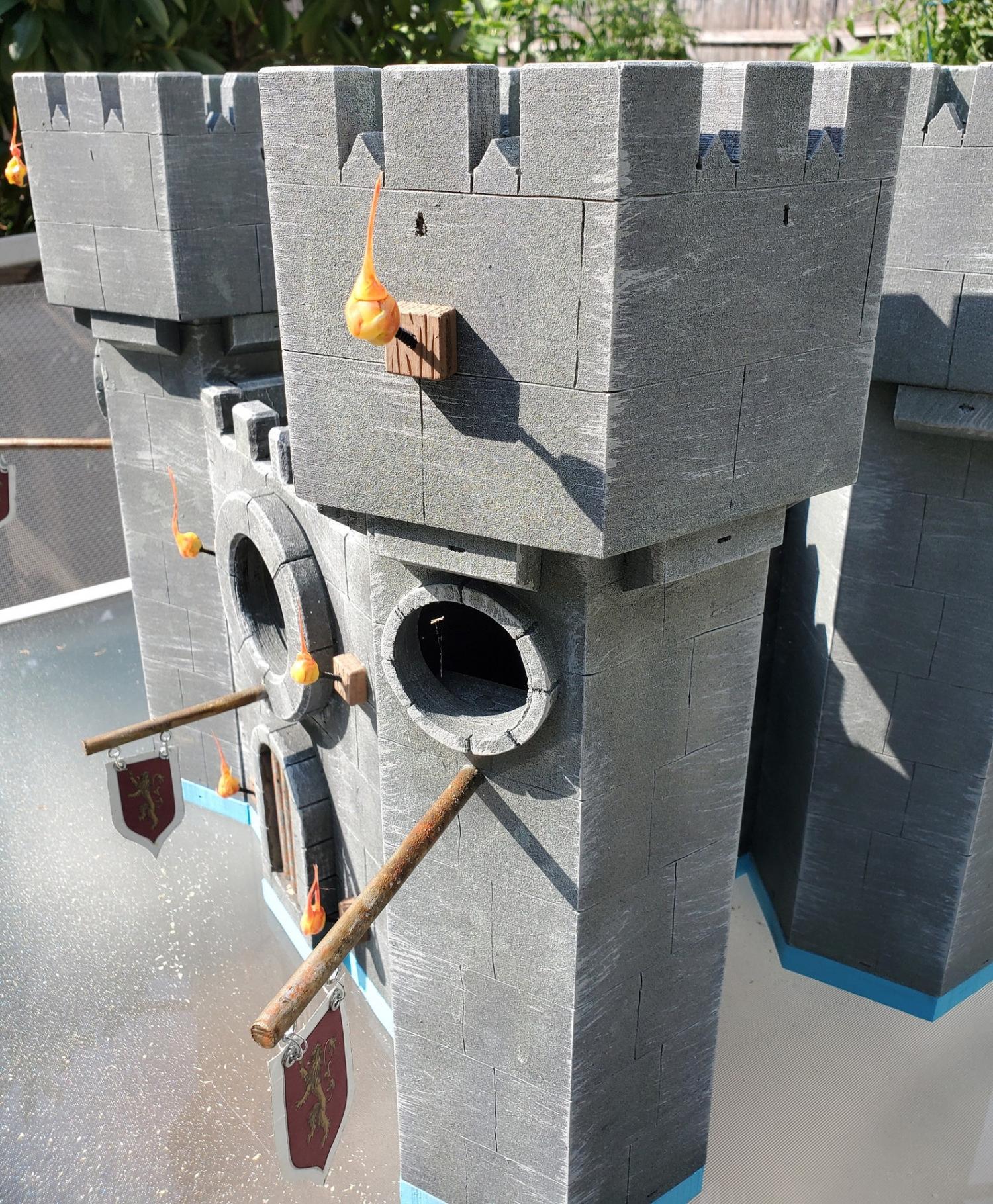 Medieval Birdhouse Castle