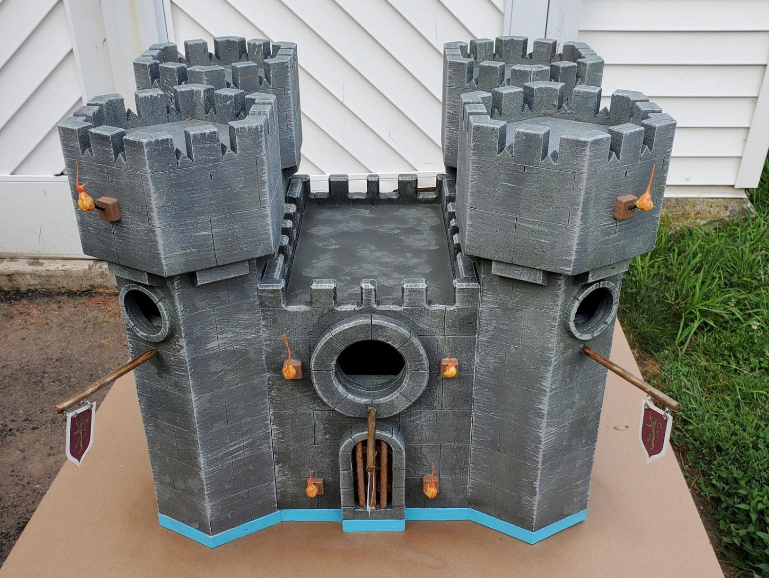 Medieval Birdhouse Castle
