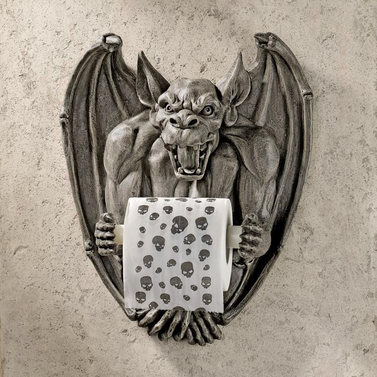 Medieval Gargoyle Toilet Paper Holder