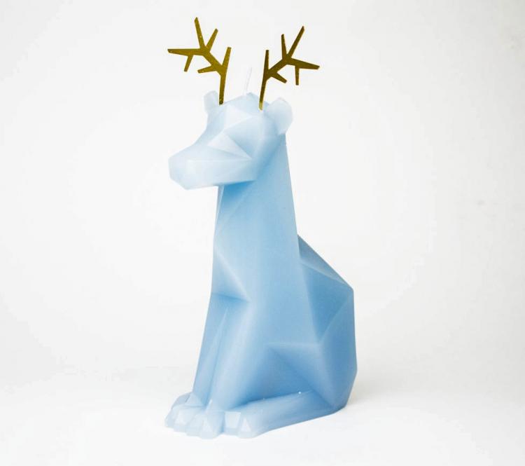 Melting Reindeer Skeleton Candle
