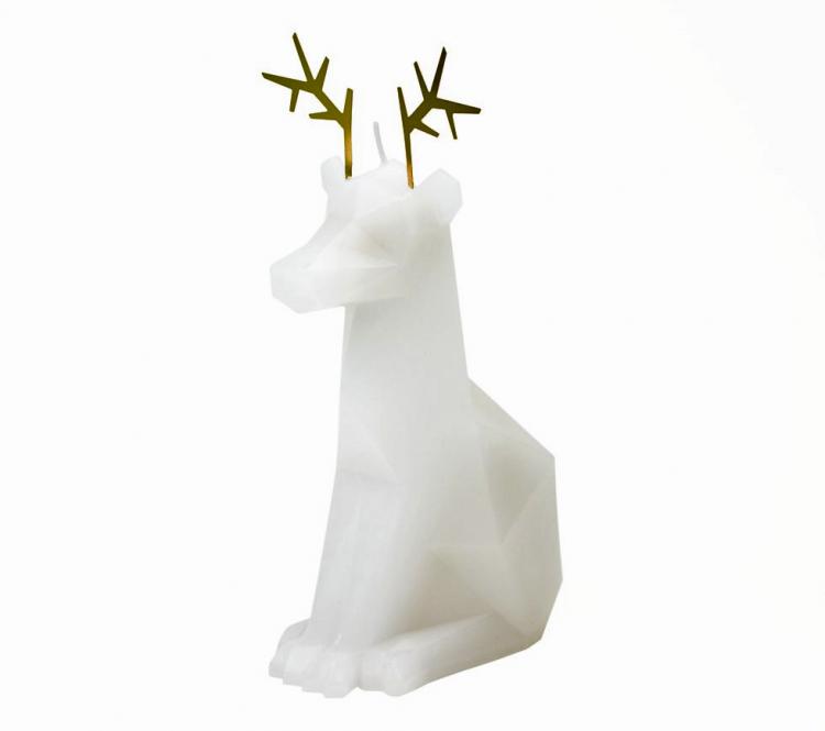 Melting Reindeer Skeleton Candle