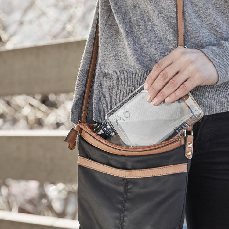 Memo Bottle - Flat Water Bottle - Slim water bottle fits easily into a messenger bag, purse, or pocket