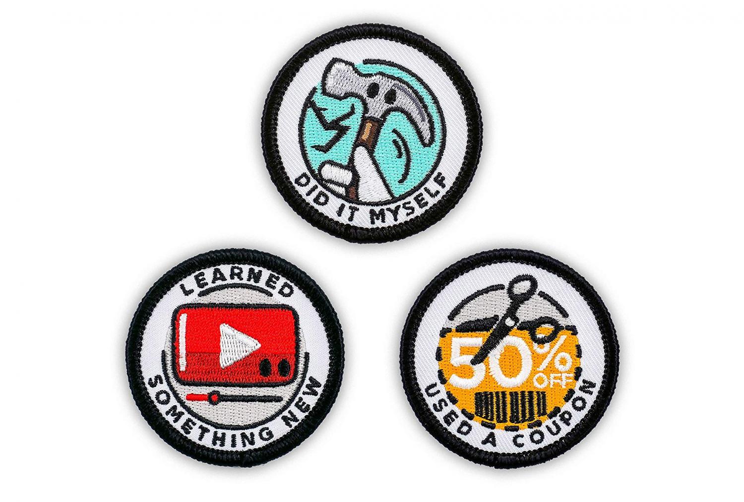 Merit Badges For Adults - Funny Adult accomplishment iron-on patches