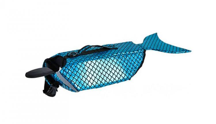 Mermaid Dog Life Jacket Turns Your Dog Into a Majestic Mermaid - Mermaid dog swimming vest