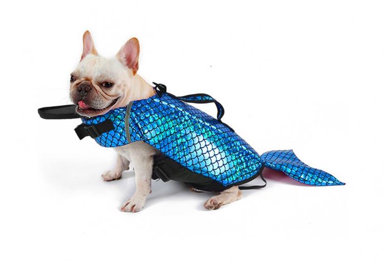 Mermaid Dog Life Jacket Turns Your Dog Into a Majestic Mermaid - Mermaid dog swimming vest