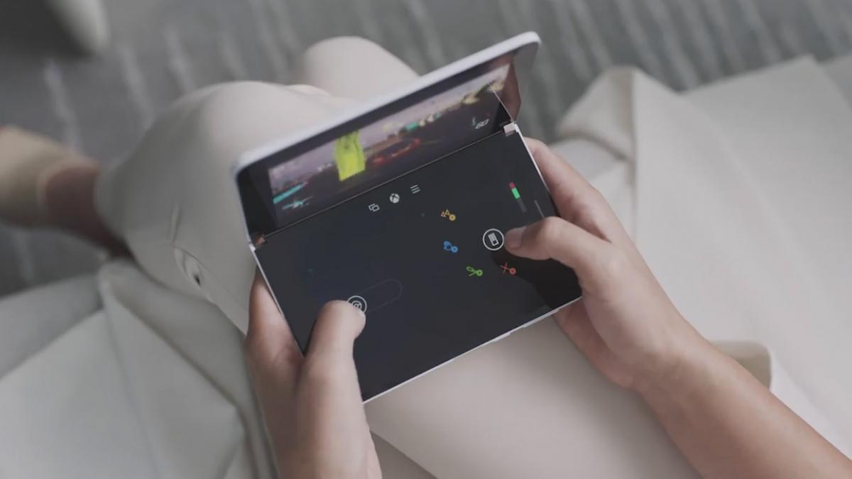 Microsoft Surface Duo Folding Smart Phone - Folding phone turns into mini laptop or portable gaming device