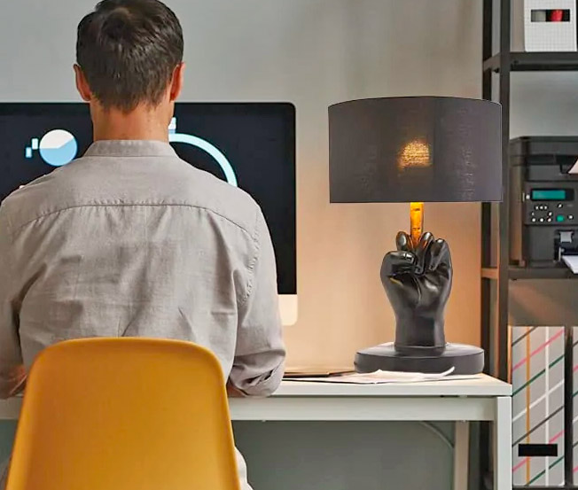 Middle Finger Lamp