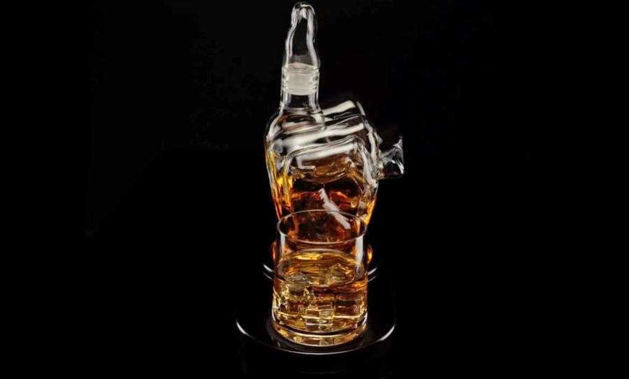 Middle Finger Whiskey Decanter