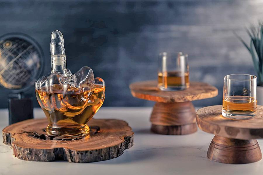 Middle Finger Whiskey Decanter