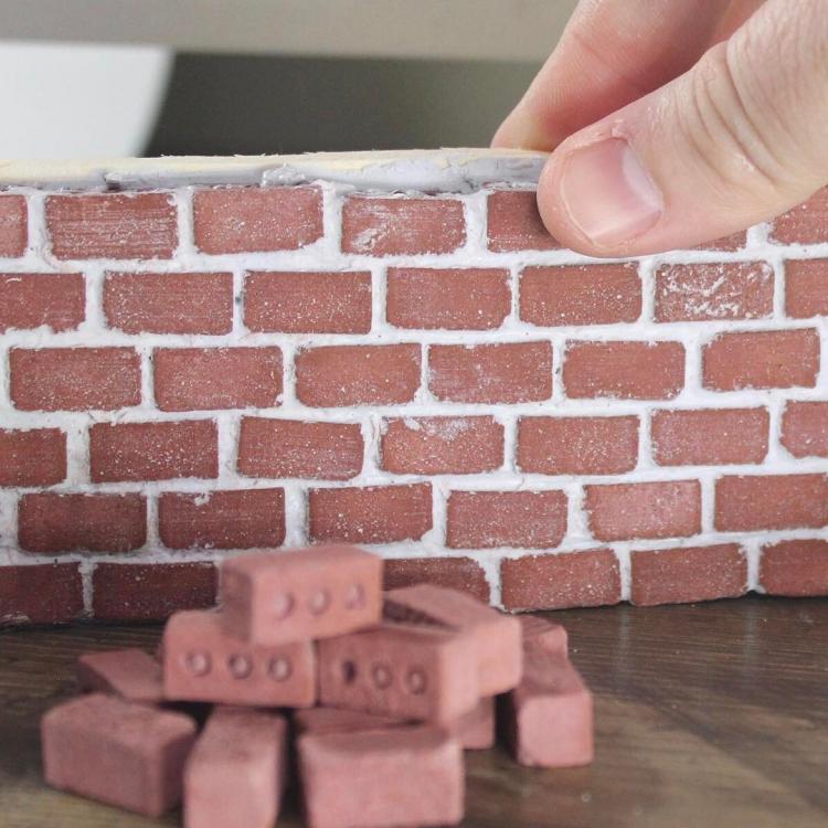 Mini Bricks and Mortar Let You Build Your Own Tiny Wall - Mini Materials tiny cement bricks