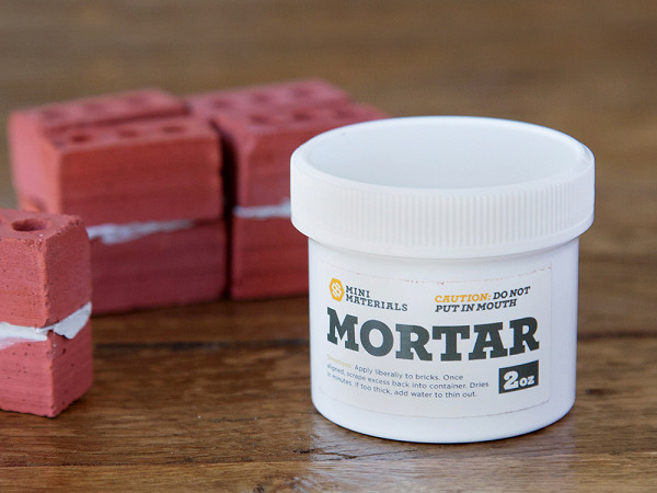 Mini Bricks and Mortar Let You Build Your Own Tiny Wall - Mini Materials tiny cement bricks