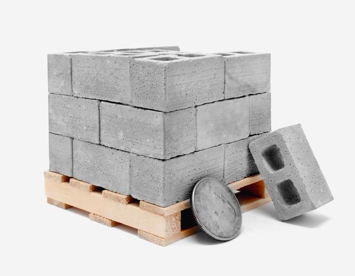 Mini Bricks and Mortar Let You Build Your Own Tiny Wall - Mini Materials tiny cement bricks