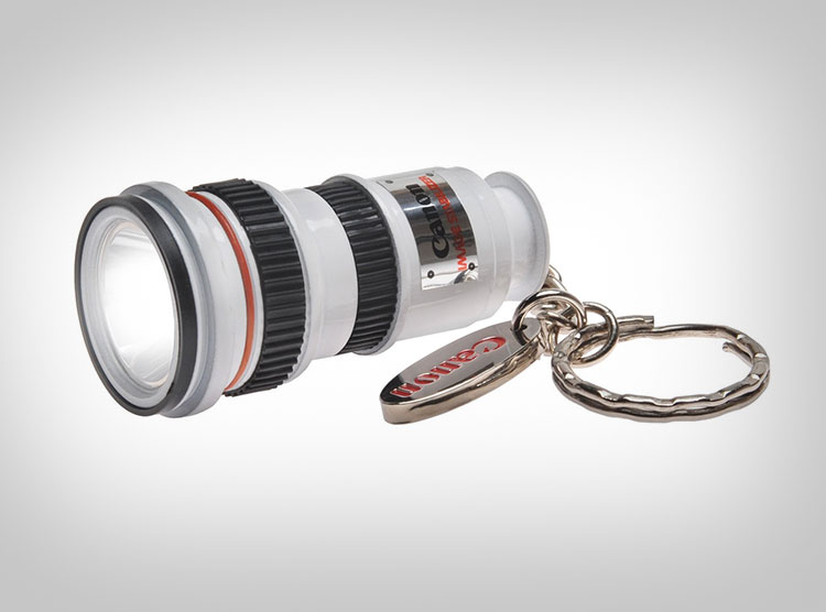 Mini Camera Lens Flashlight - White