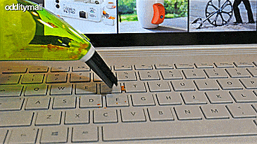 Mini Desk Vacuum - World's Smallest Desk Vacuum - Tiny keyboard vacuum