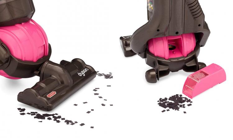 Mini Dyson Kids Vacuum Cleaner With Actual Suction and Sounds - Casdon working kids toy vacuum