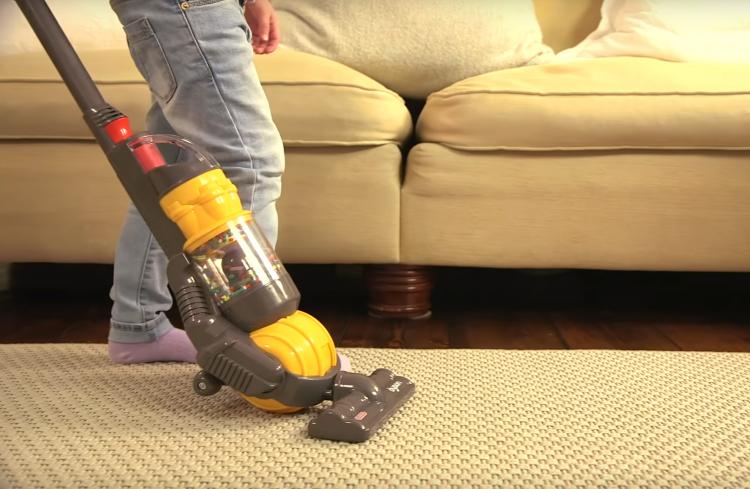 Mini Dyson Kids Vacuum Cleaner With Actual Suction and Sounds - Casdon working kids toy vacuum