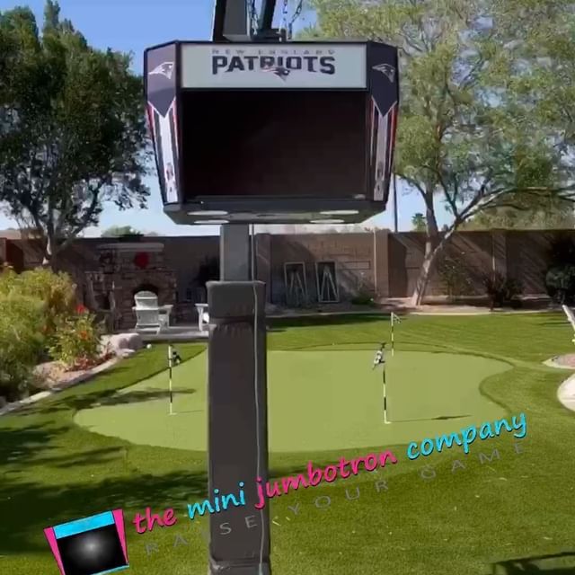 Mini Jumbotron - 4 Sided sports television setup for man cave