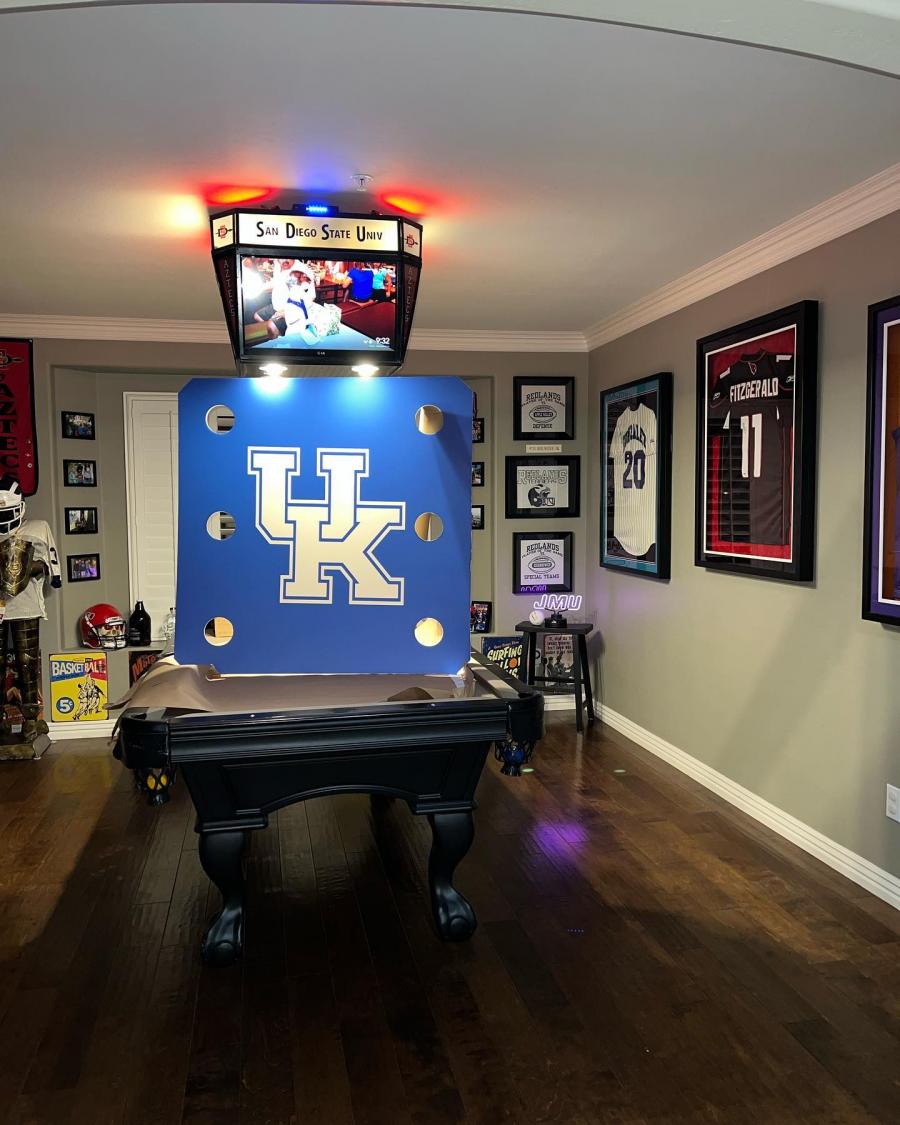 Mini Jumbotron - 4 Sided sports television setup for man cave