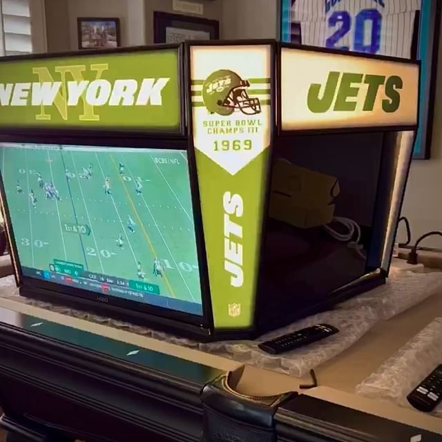 Mini Jumbotron - 4 Sided sports television setup for man cave