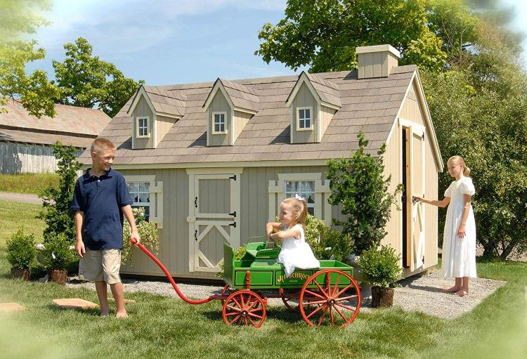 Mini Mansion Outdoor Playhouse For Kids - Little Cottage Company Giant Doll Playhouse