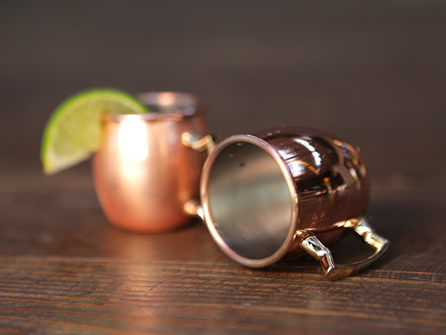 Mini Copper Moscow Mule Shot Glasses Mugs