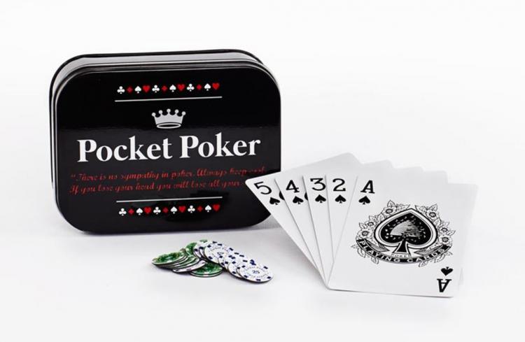 Mini Pocket Poker Set - Travel Poker Set