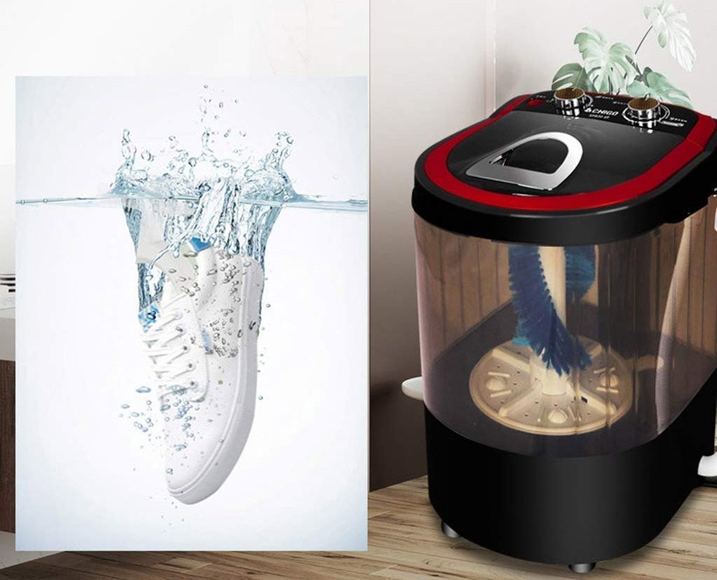 Mini Shoe Washing Machine - Mini washing machine cleans up to 4 pairs of shoes at a time