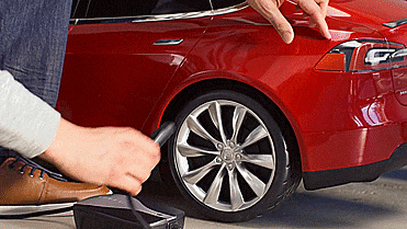 Electric Mini Tesla Model S Kid's Toy Car - GIF