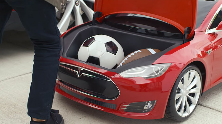 Electric Mini Tesla Model S Kid's Toy Car