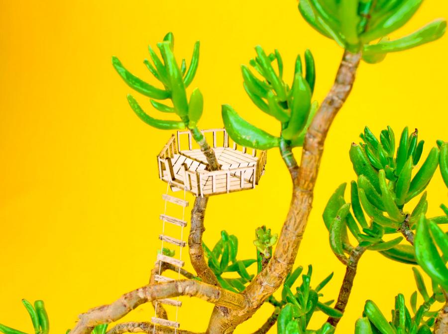 Mini Treehouses For Your House Plants