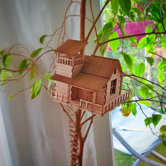 Mini Treehouses For Your House Plants