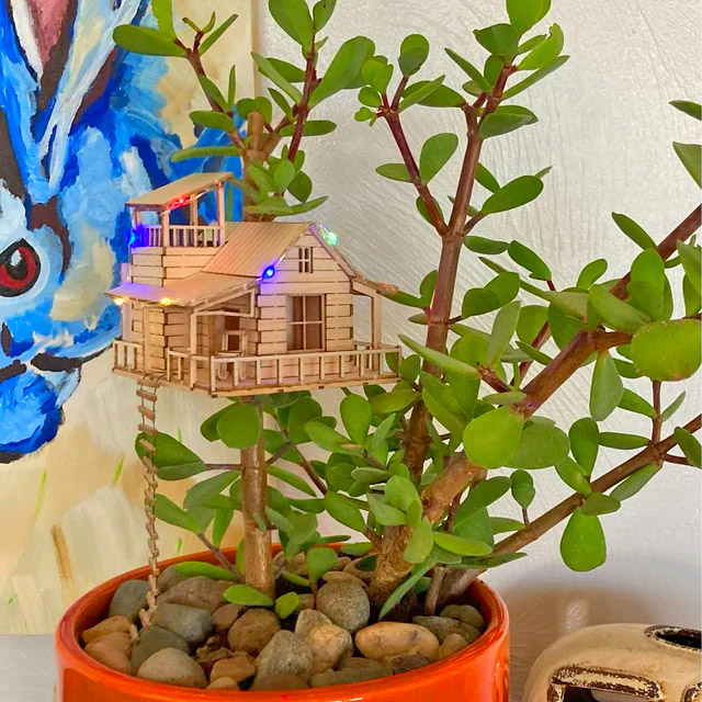 Mini Treehouses For Your House Plants