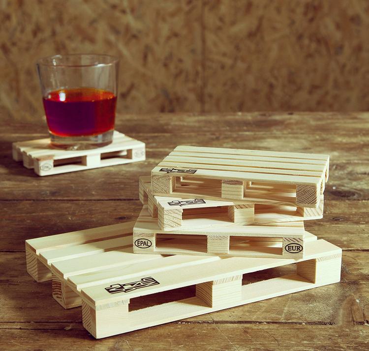Mini Wooden Trivet Pallet and Pallet Coasters - Mini Pallet Coasters -  Mini Wooden Pallet Trivet