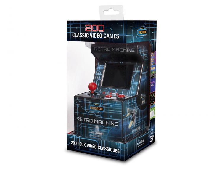 Mini Arcade Machine - Retro tiny arcade with 200 pre-installed nostalgic video games