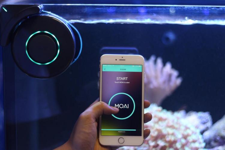 MOAI Robotic Aquarium Camera and Cleaner - Aquarium Roomba - Robotic fish tank cleaner