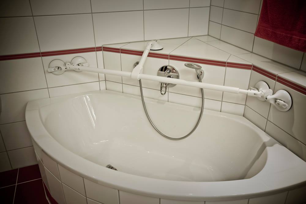 Mobeli Versatile Dual Suction Cup Hand Rails For Seniors and Disabled - Suction grips for bathroom with access to shower, bathtub, and toilet