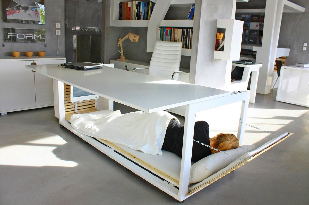 Studio NL Office Napping Desk - Secret convertible nap desk inspired by George Costanza