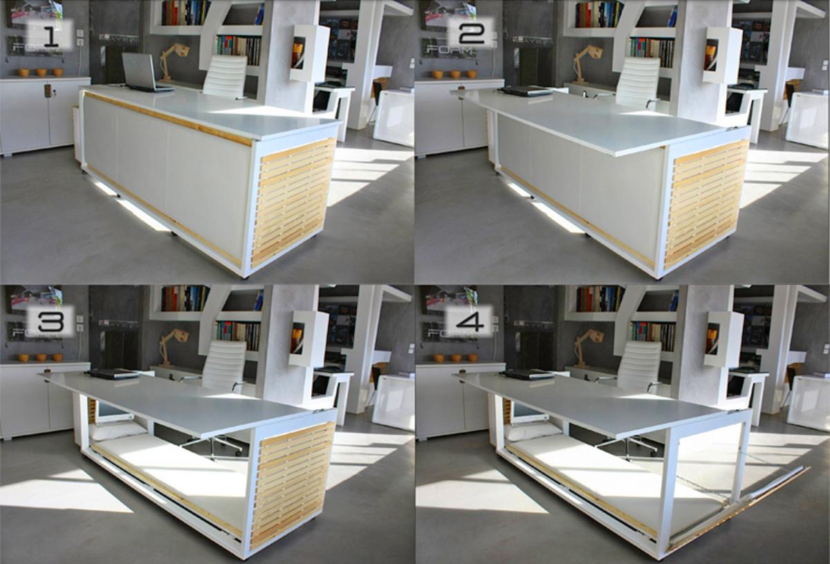 Studio NL Office Napping Desk - Secret convertible nap desk inspired by George Costanza