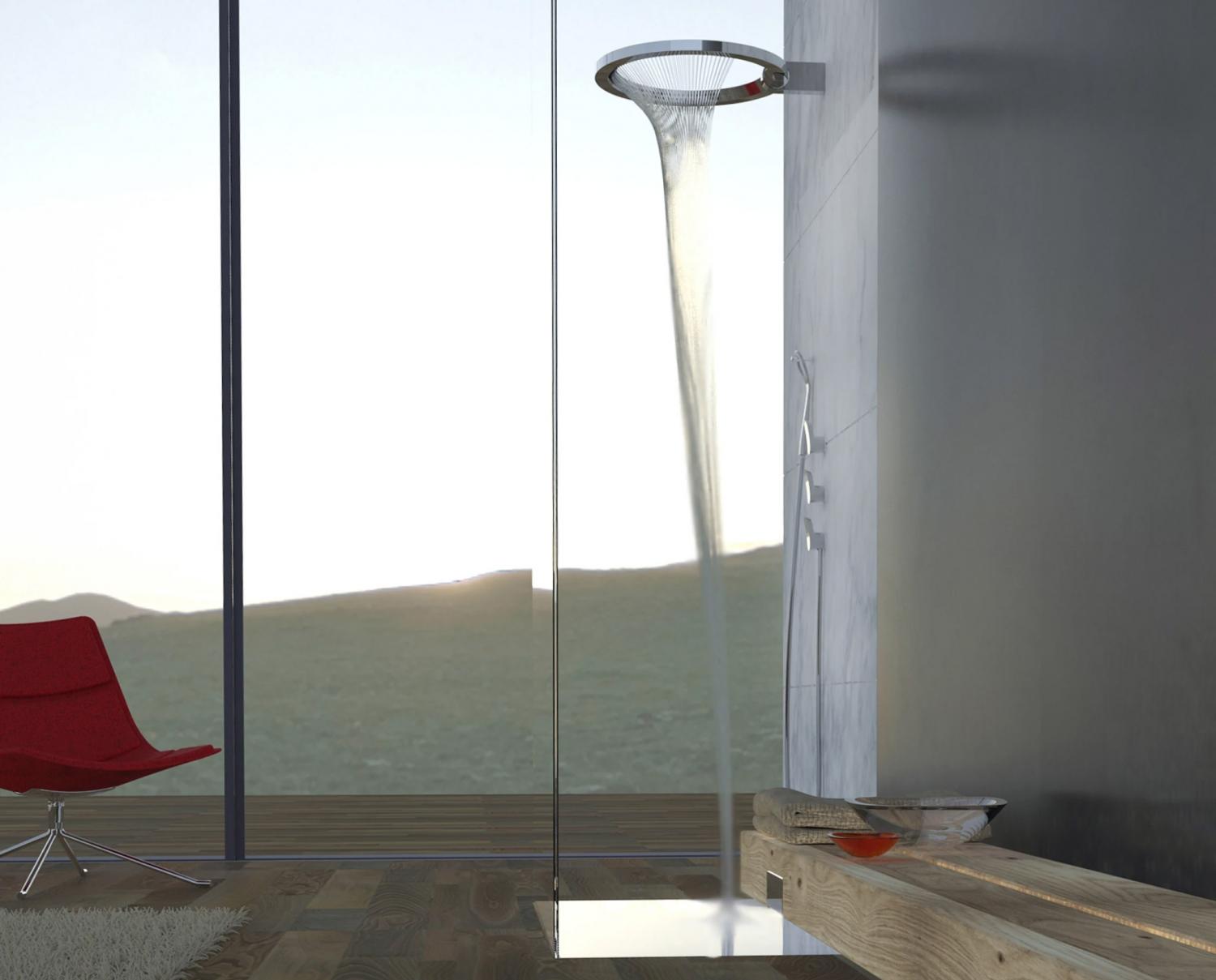 Modern shower head design - GRAFF Contemporary Bathroom Designs unique rain shower or waterfall shower head