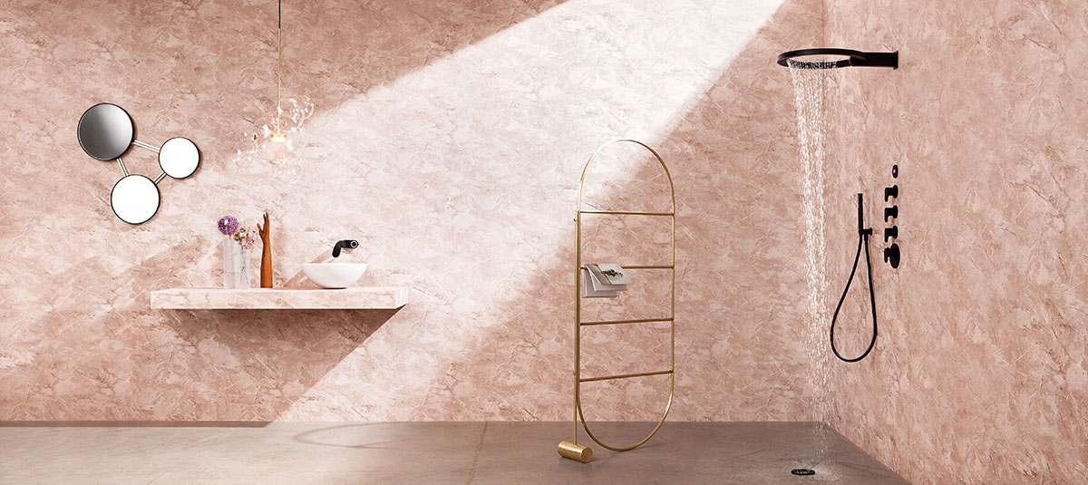Modern shower head design - GRAFF Contemporary Bathroom Designs unique rain shower or waterfall shower head