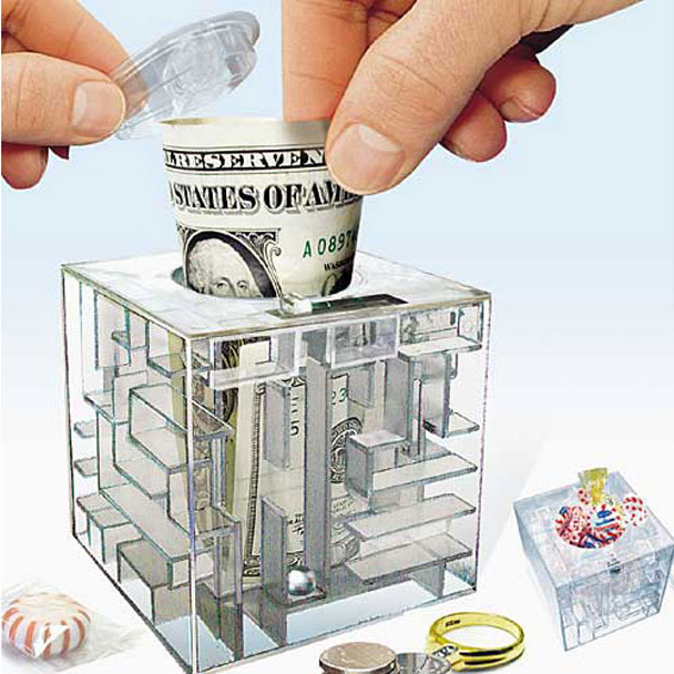 Money Maze Piggy Bank Puzzle