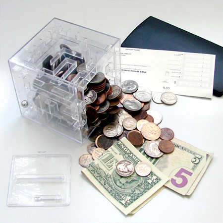 Money Maze Piggy Bank Puzzle