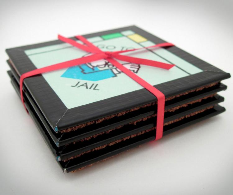 Monopoly Board Coasters