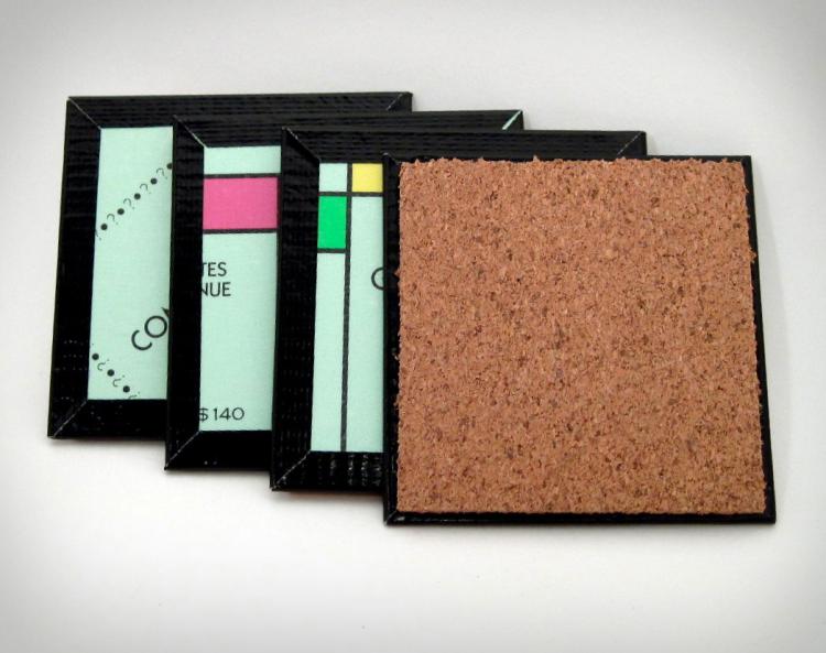 Monopoly Board Coasters