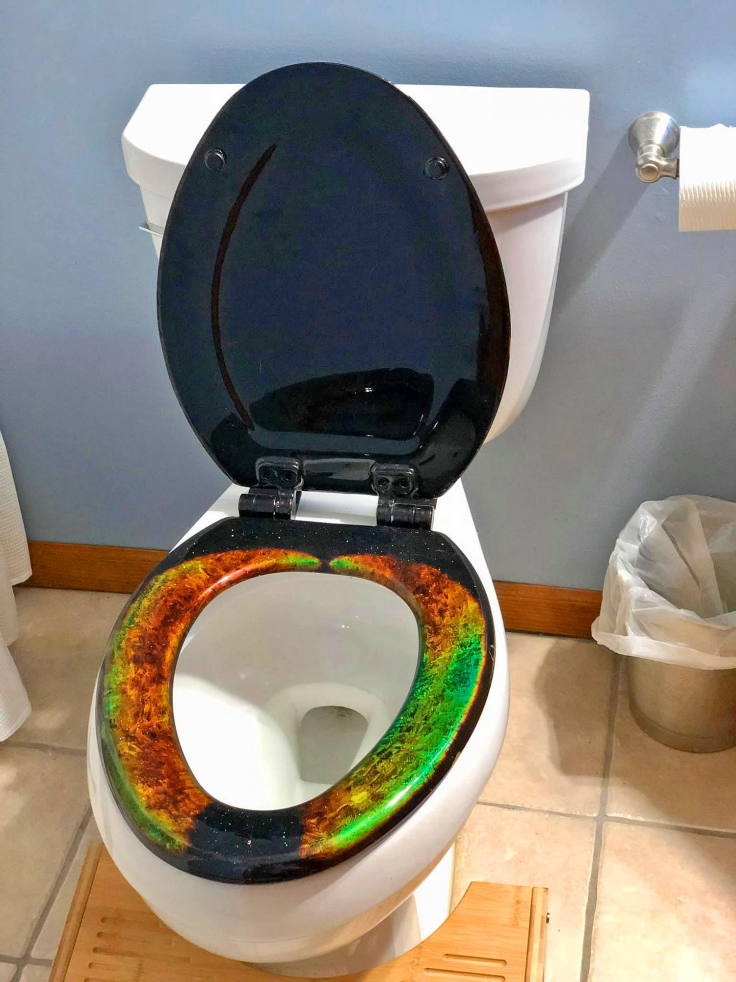 Mood Ring Toilet Seat - DIY Mood Ring Toilet Cover Lid