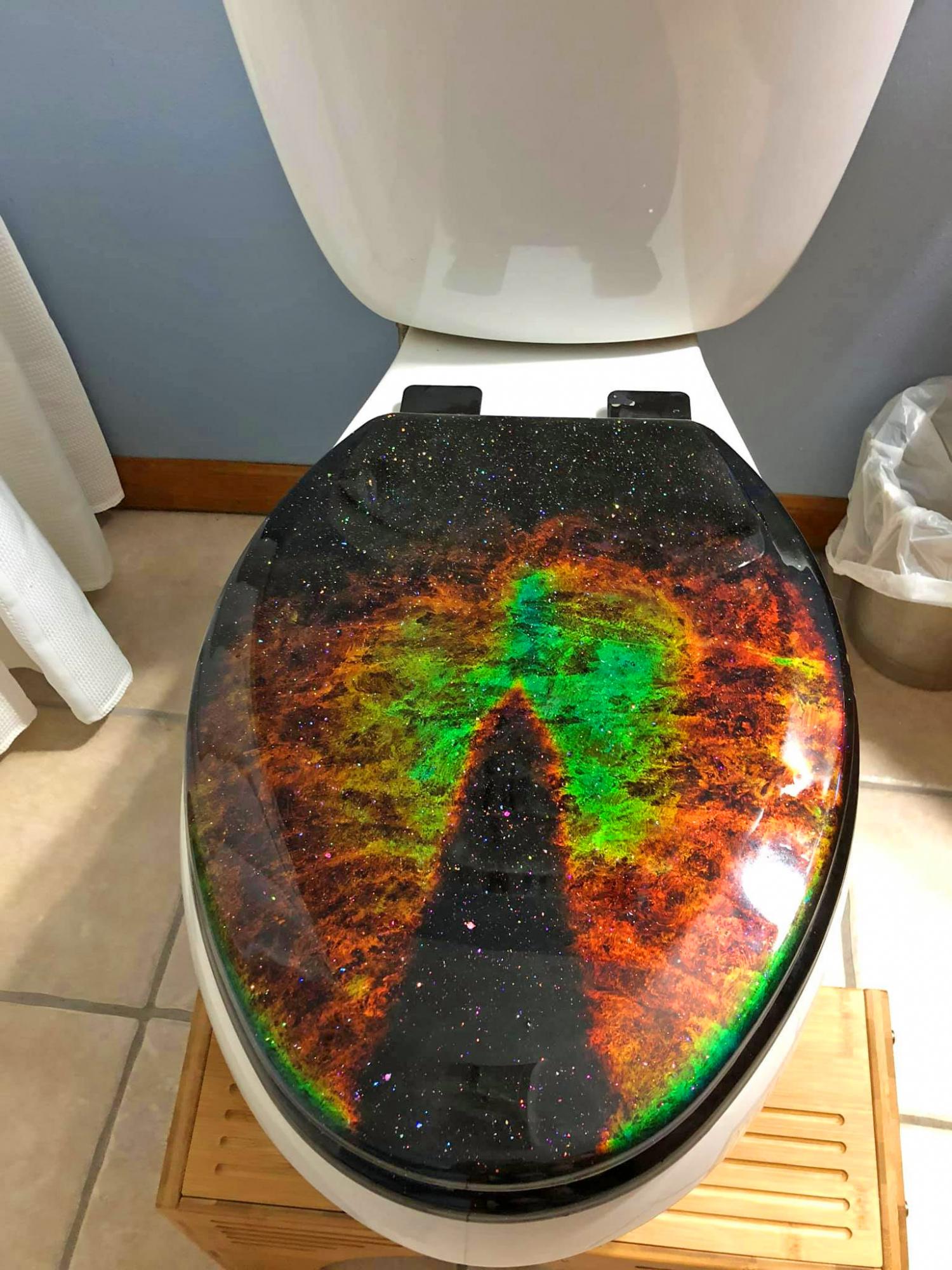 Mood Ring Toilet Seat - DIY Mood Ring Toilet Cover Lid