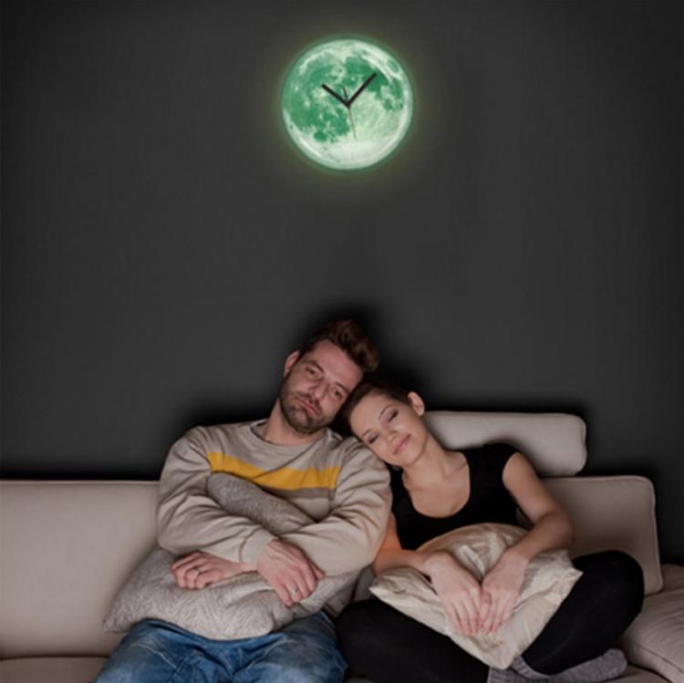 Glow in the dark Moon clock