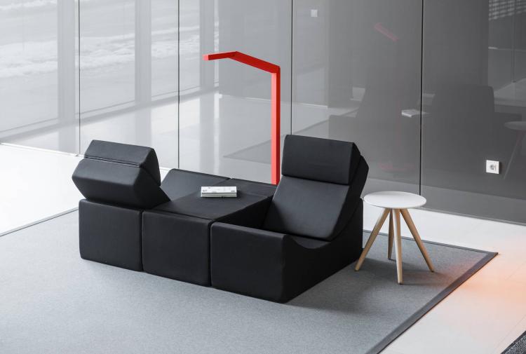 Lina Moon Chaise Lounge Lets You Create Many Different Arrangements - Unique multi-use lounger chair