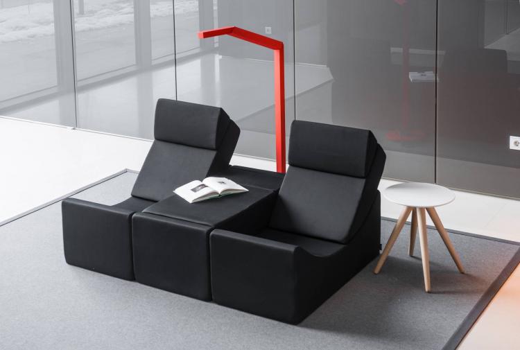 Lina Moon Chaise Lounge Lets You Create Many Different Arrangements - Unique multi-use lounger chair